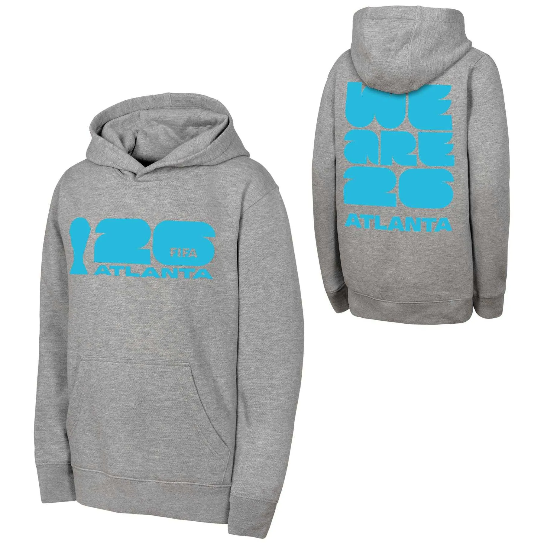 2026 World Cup Atlanta Grey Hoodie - Unisex - Image 2