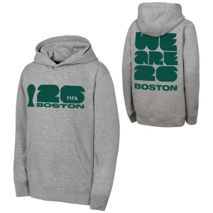 Alternative view of 2026 World Cup Boston Grey Hoodie - Unisex