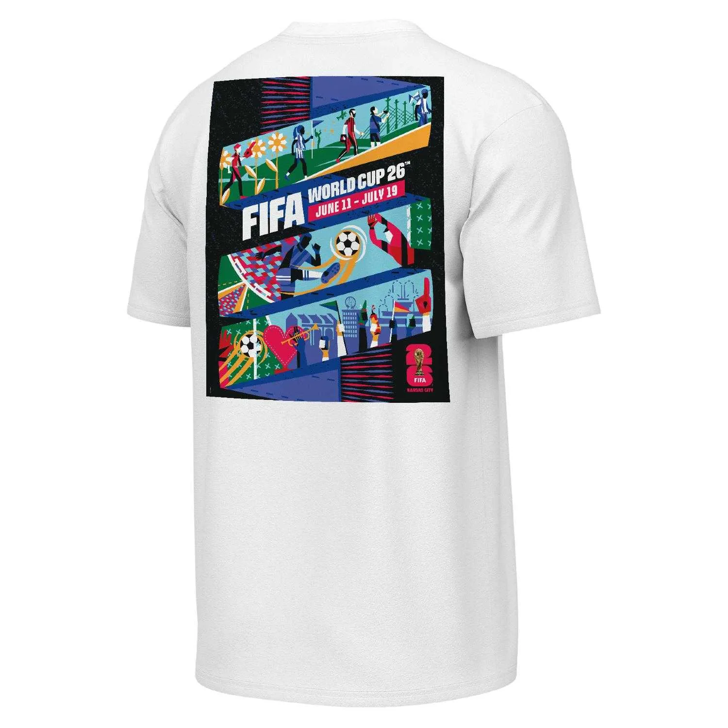 2026 World Cup Kansas City Poster White T-Shirt - Unisex - Image 2