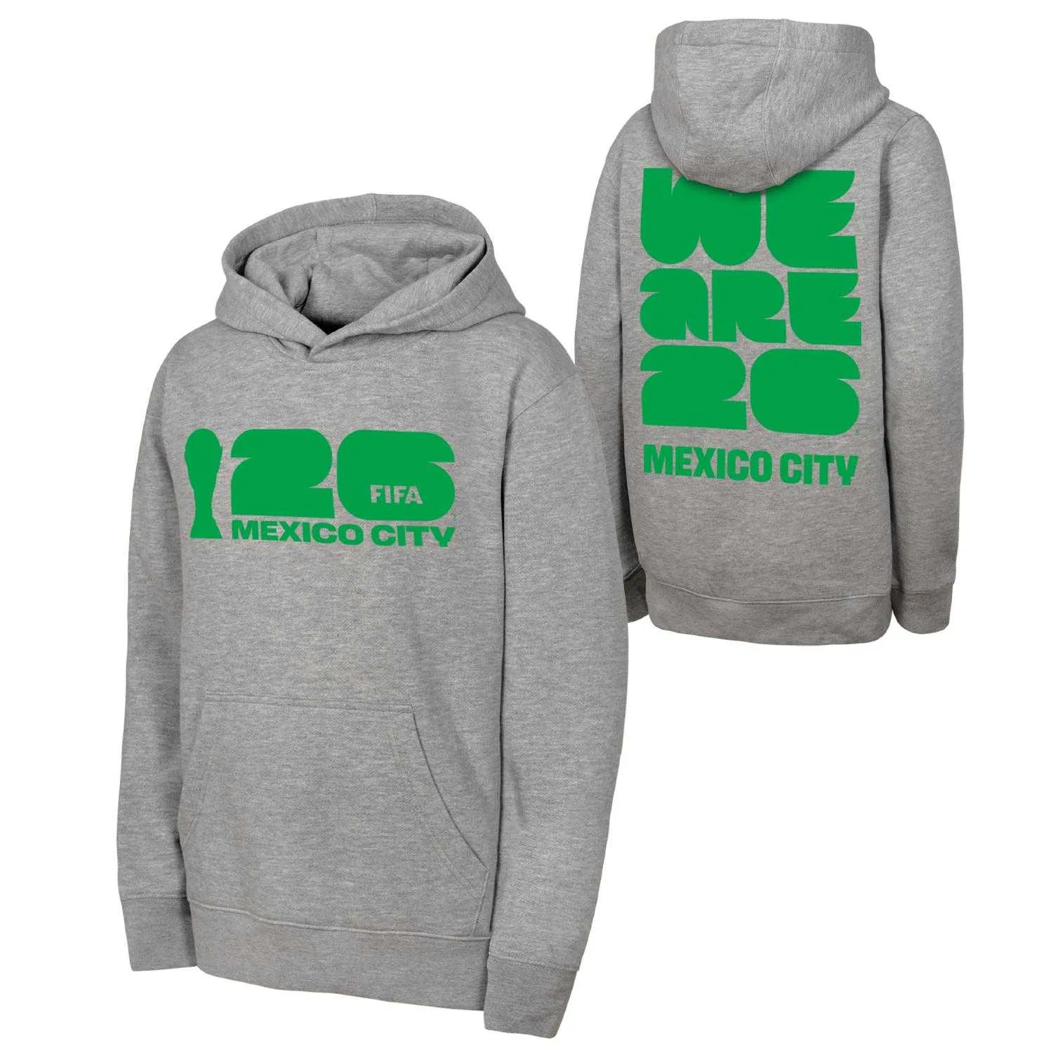 2026 World Cup Mexico City Grey Hoodie - Unisex - Image 3