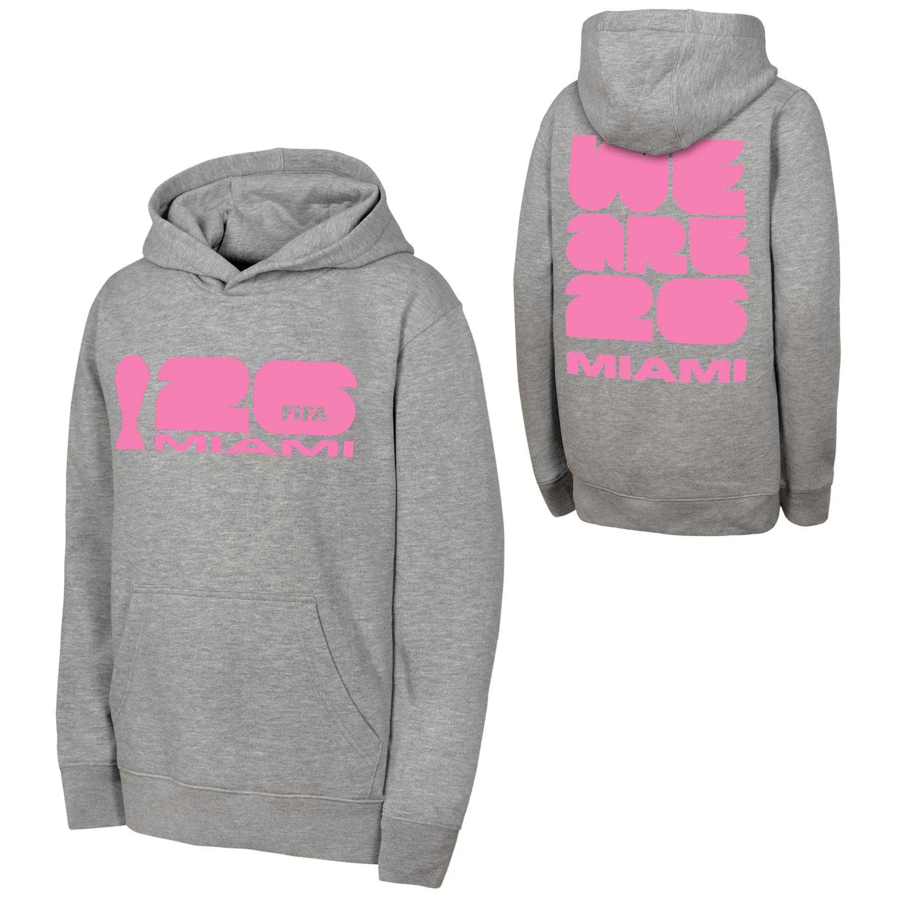 2026 World Cup Miami Grey Hoodie - Unisex - Image 2