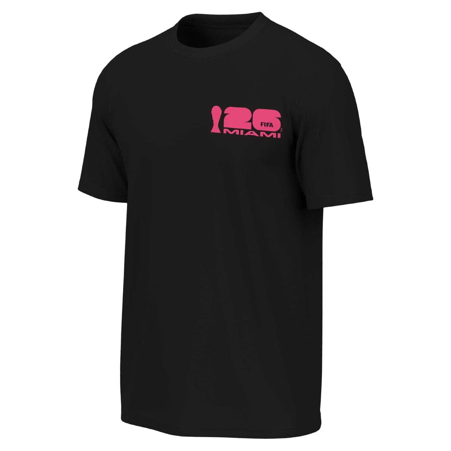 2026 World Cup Miami Poster Black T-Shirt - Unisex - Image 3