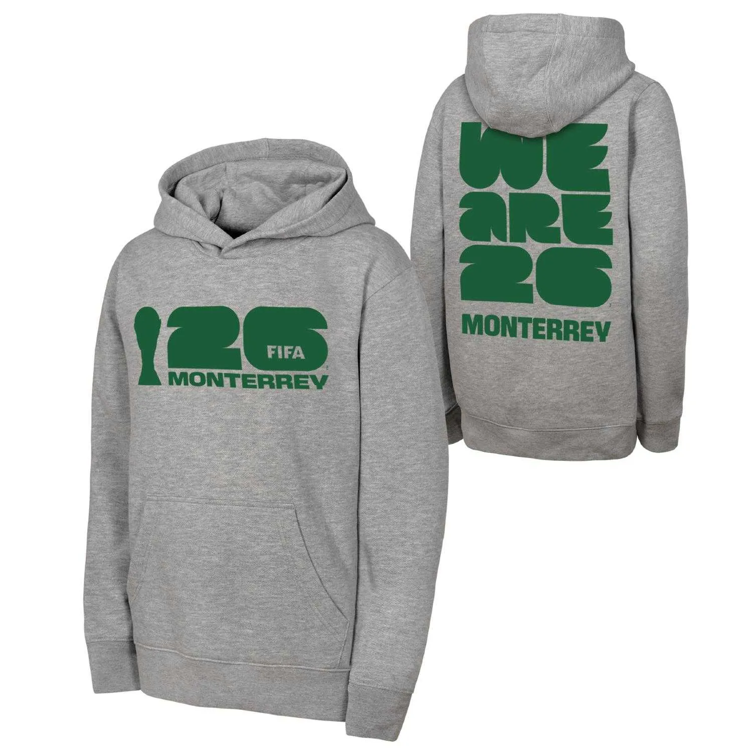 2026 World Cup Monterrey Grey Hoodie - Unisex - Image 3