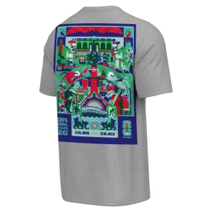 Alternative view of 2026 World Cup Monterrey Poster Grey T-Shirt [Esp] - Unisex
