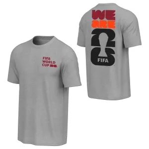 Alternative view of 2026 World Cup We Are 26 Bold Grey T-Shirt - Unisex