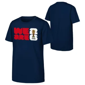 Alternative view of 2026 World Cup We Are 26 Emblem Navy T-Shirt - Unisex