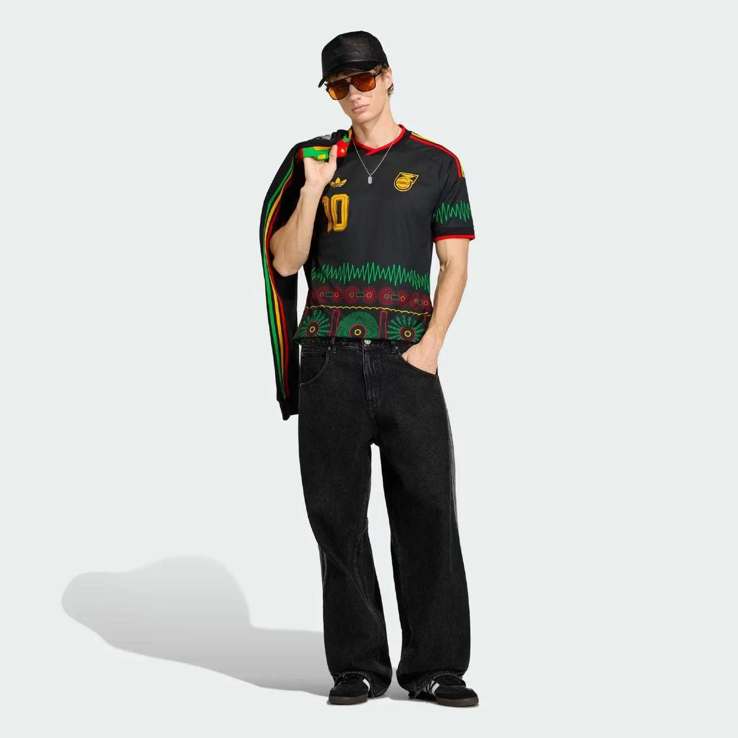 Adidas Jamaica 26 Away Marley 10 Jersey - Image 2