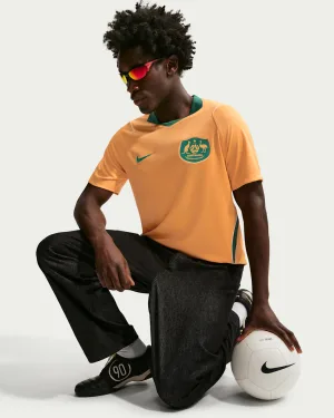 Superbly Sleek Australia 2026 Men's Nike Dri-FIT Official Soccer Jersey - Official Team Apparel