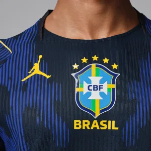 Alternative view of Brazil 2026 Match Away Men's Jordan Aero-FIT Soccer Authentic Jersey