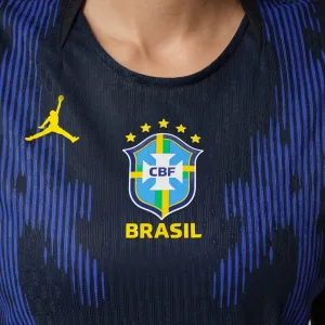 Alternative view of Brazil 2026 Match Away Women's Jordan Aero-FIT Soccer Authentic Jersey