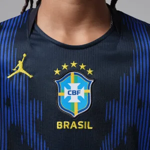 Alternative view of Brazil 2026 Stadium Away Big Kids' Jordan Dri-FIT Soccer Replica Jersey