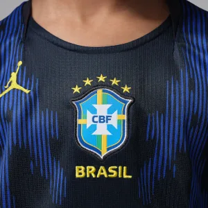 Alternative view of Brazil 2026 Stadium Away Little Kids' Jordan Dri-FIT Soccer Replica Jersey