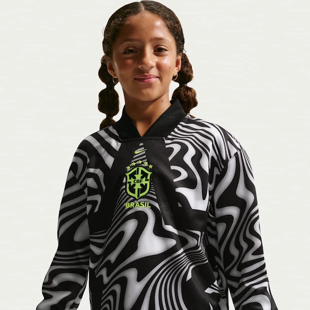 Brazil Hollywood Keeper Big Kids' Nike Dri-FIT Soccer Jersey - Image 6