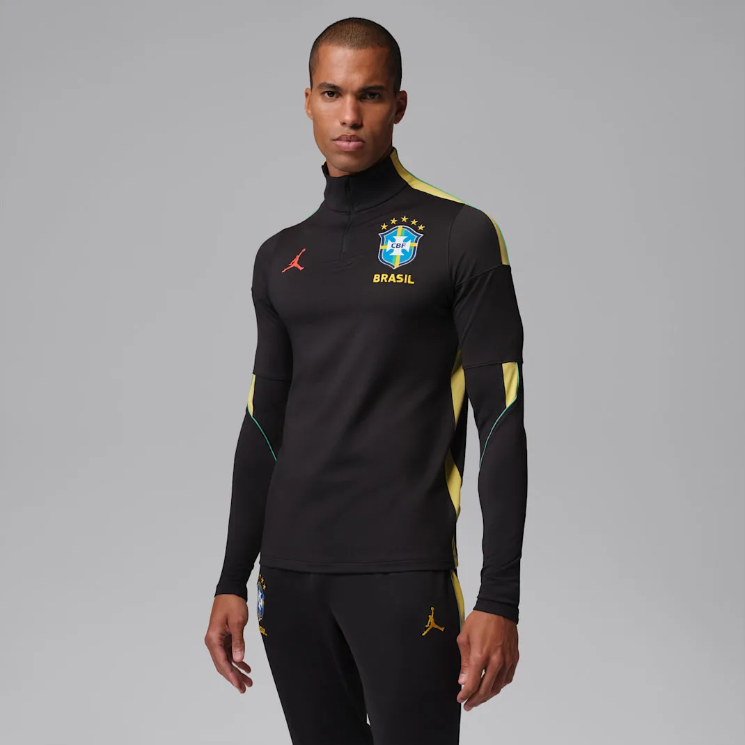 Brazil Strike Men's Jordan Dri-FIT Soccer Knit Drill Top - Image 5