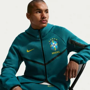 Alternative view of Brazil Tech Fleece Windrunner Men's Nike Soccer Full-Zip Hoodie