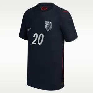 Alternative view of Folarin Balogun USMNT 2026 Match Away Big Kids' Nike Dri-FIT ADV Soccer Jersey