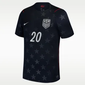 Alternative view of Folarin Balogun USMNT 2026 Stadium Away Men's Nike Dri-FIT Soccer Jersey