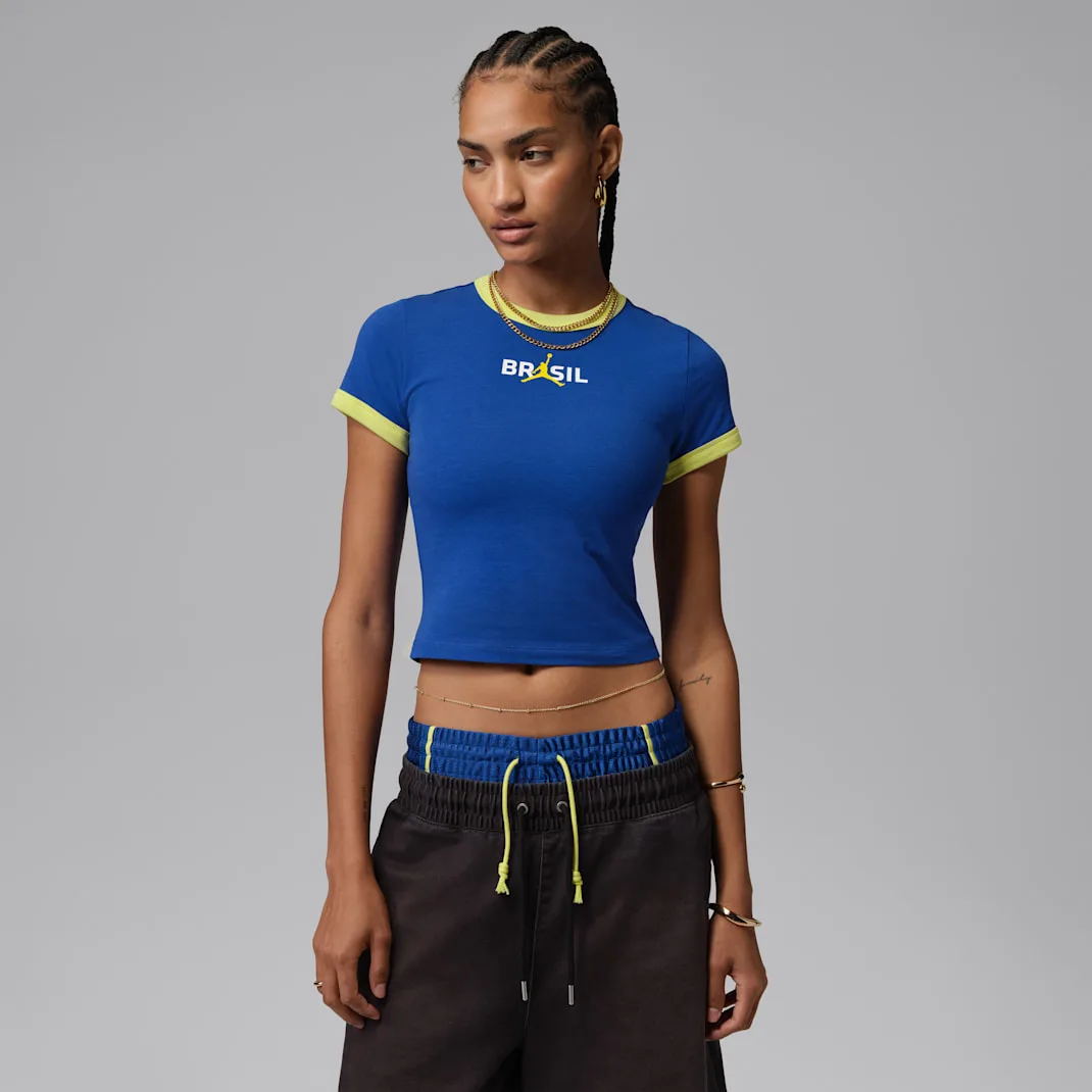 Jordan Women's Graphic Brazil Crewneck Shirt N - Image 6