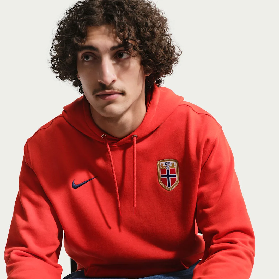 Norway Club Men's Nike Soccer French Terry Pullover Hoodie - Image 2