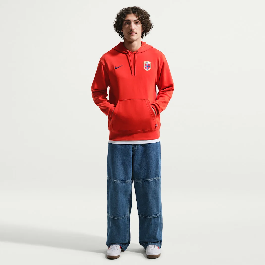 Norway Club Men's Nike Soccer French Terry Pullover Hoodie - Image 4