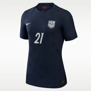 Alternative view of Timothy Weah USMNT 2026 Match Away Women's Nike Dri-FIT ADV Soccer Jersey
