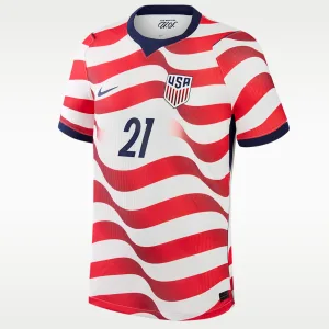 Alternative view of Timothy Weah USMNT 2026 Match Home Men's Nike Dri-FIT ADV Soccer Jersey