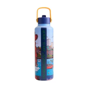 Alternative view of World Cup 2026 Boston Poster Water Bottle