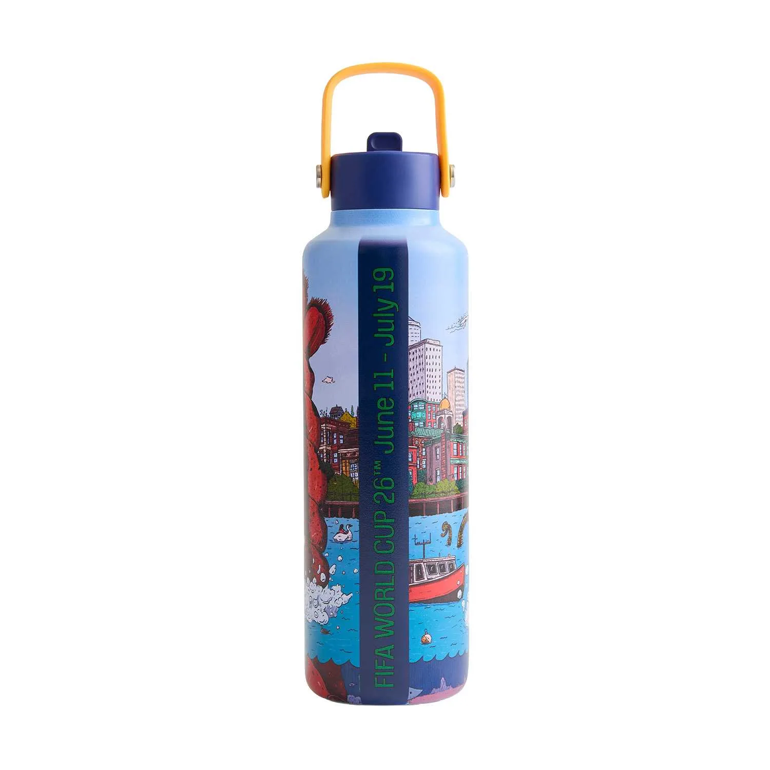 World Cup 2026 Boston Poster Water Bottle - Image 2